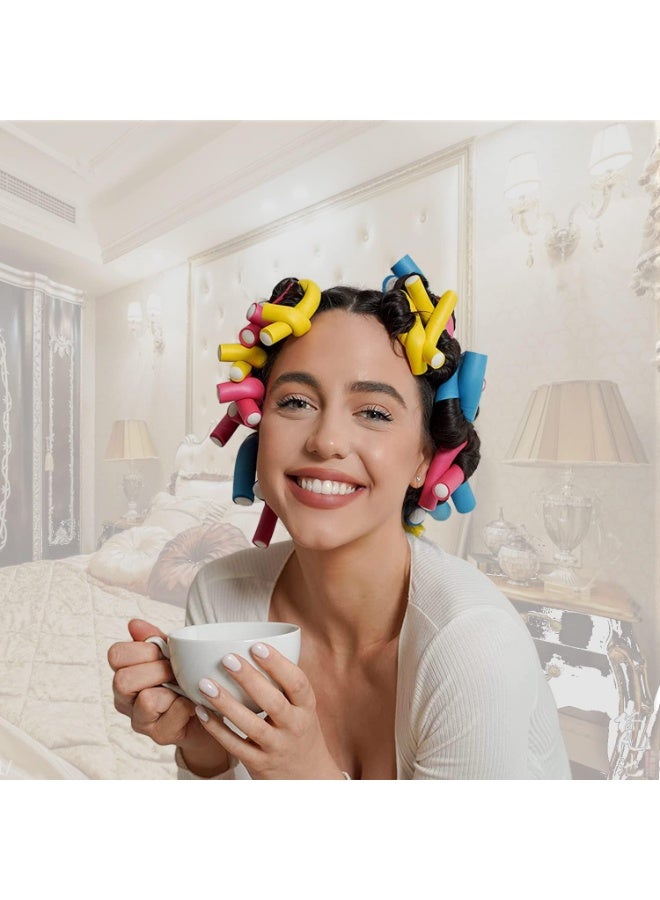 Heatless Hair Curler Flexible Curling Rods, 10 Pcs - Image 4